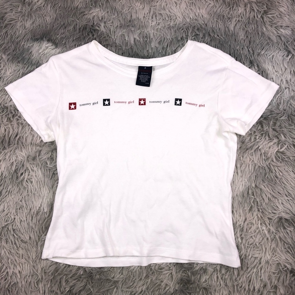 Vintage Tommy Hilfiger Tommy Girl White Shirt L